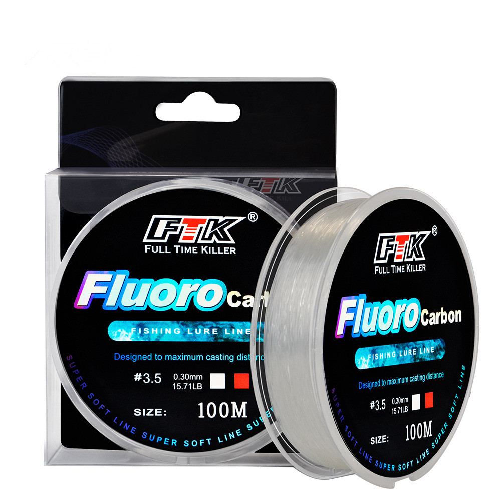 Fluorocarbon Line - Linha de pesca com isca de