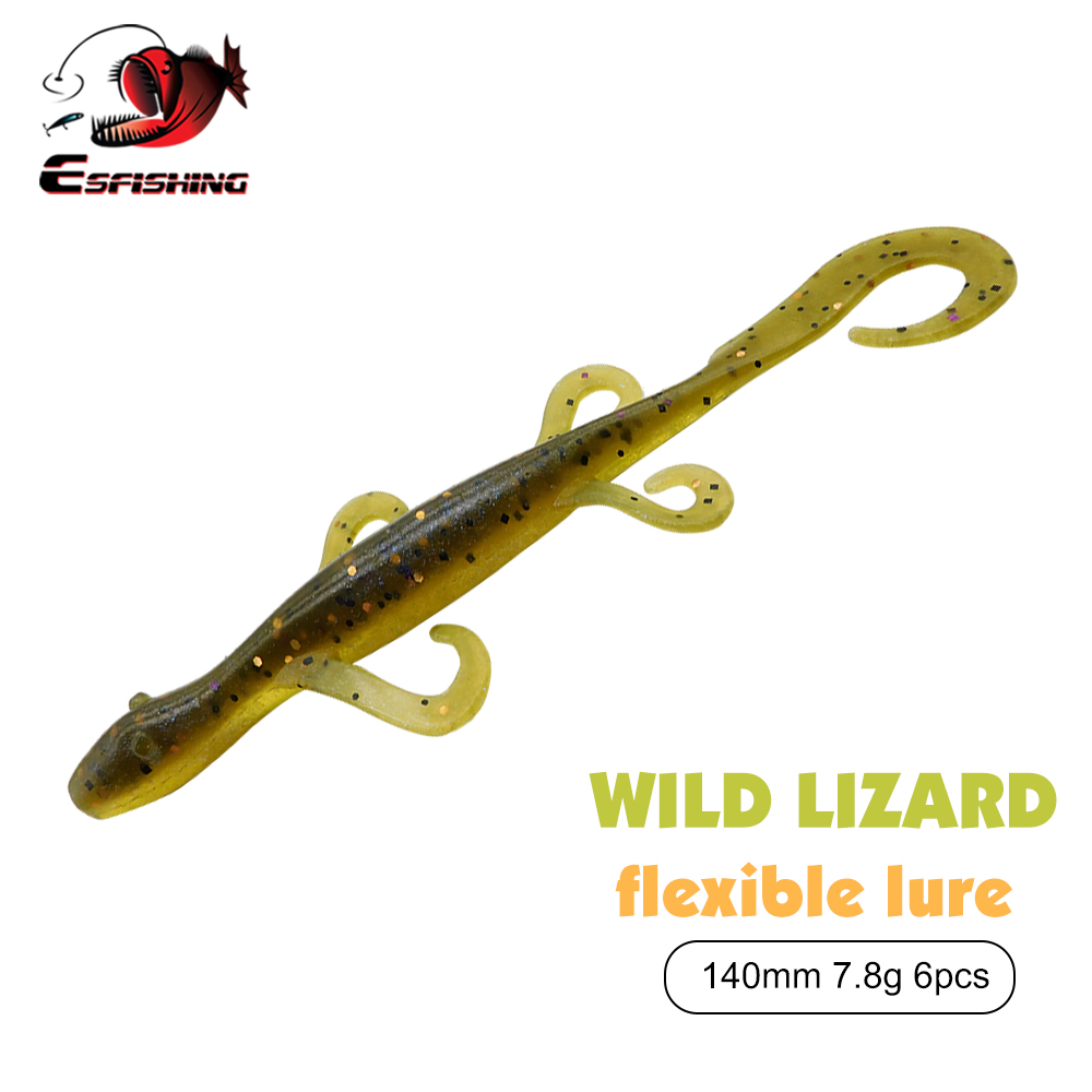 Fishing Equipment Ebay - ESFISHING Iscas de Pesca Lizard 140mm