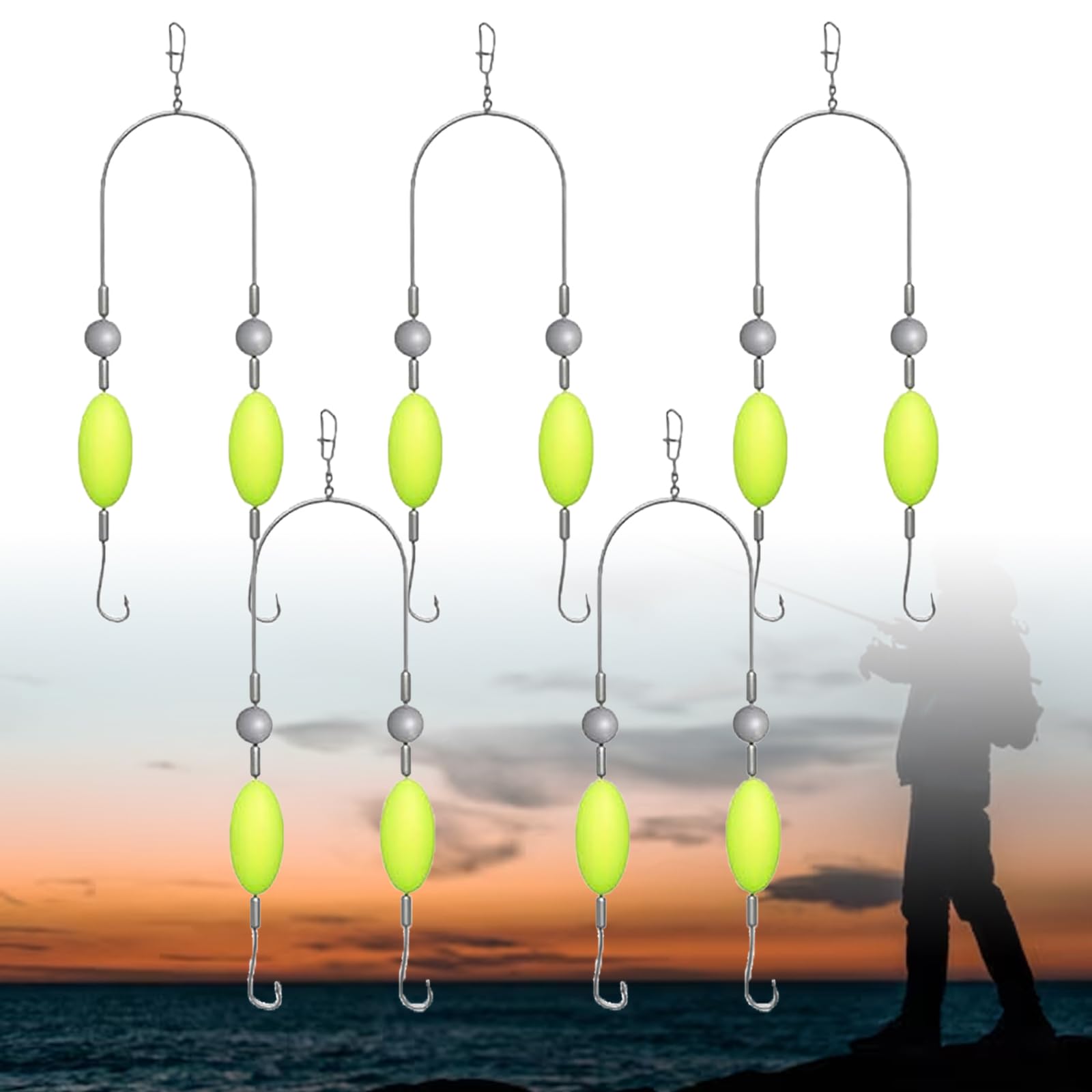 Conjunto de Anzóis Duplos Inve - Fishing Equipment Ebay avaliação e preço