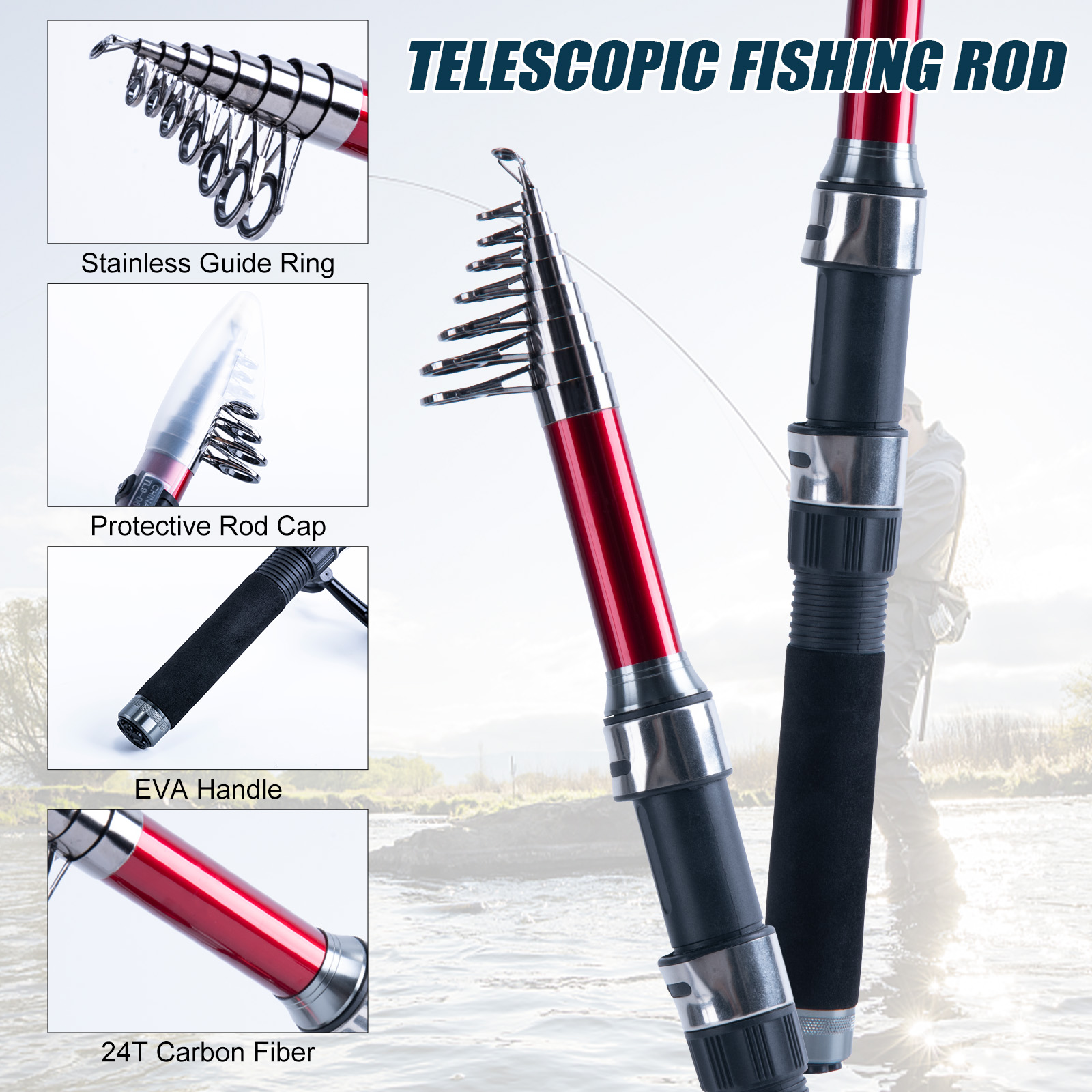 Conjunto de Vara de Pesca Tele - Fishing Equipment Europe avaliação e preço