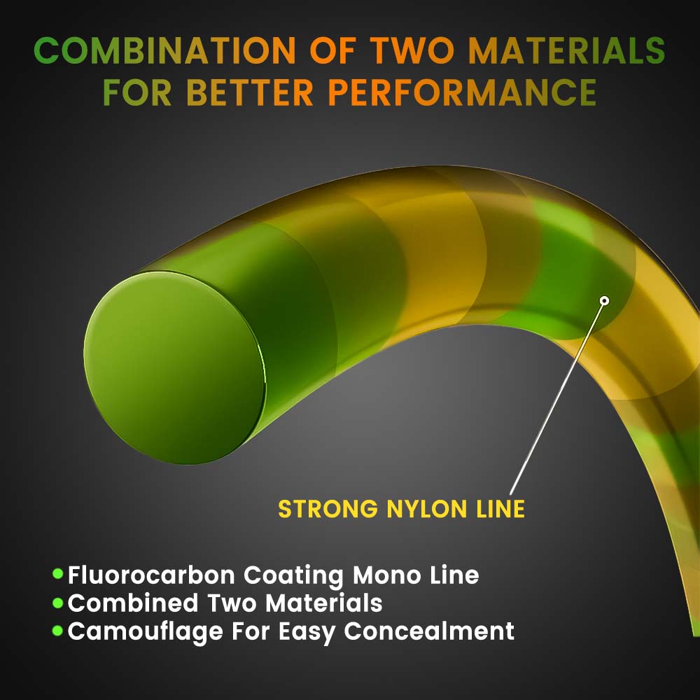 Zukibo 3d moteado linha amarel - Fluorocarbon Line avaliação e preço