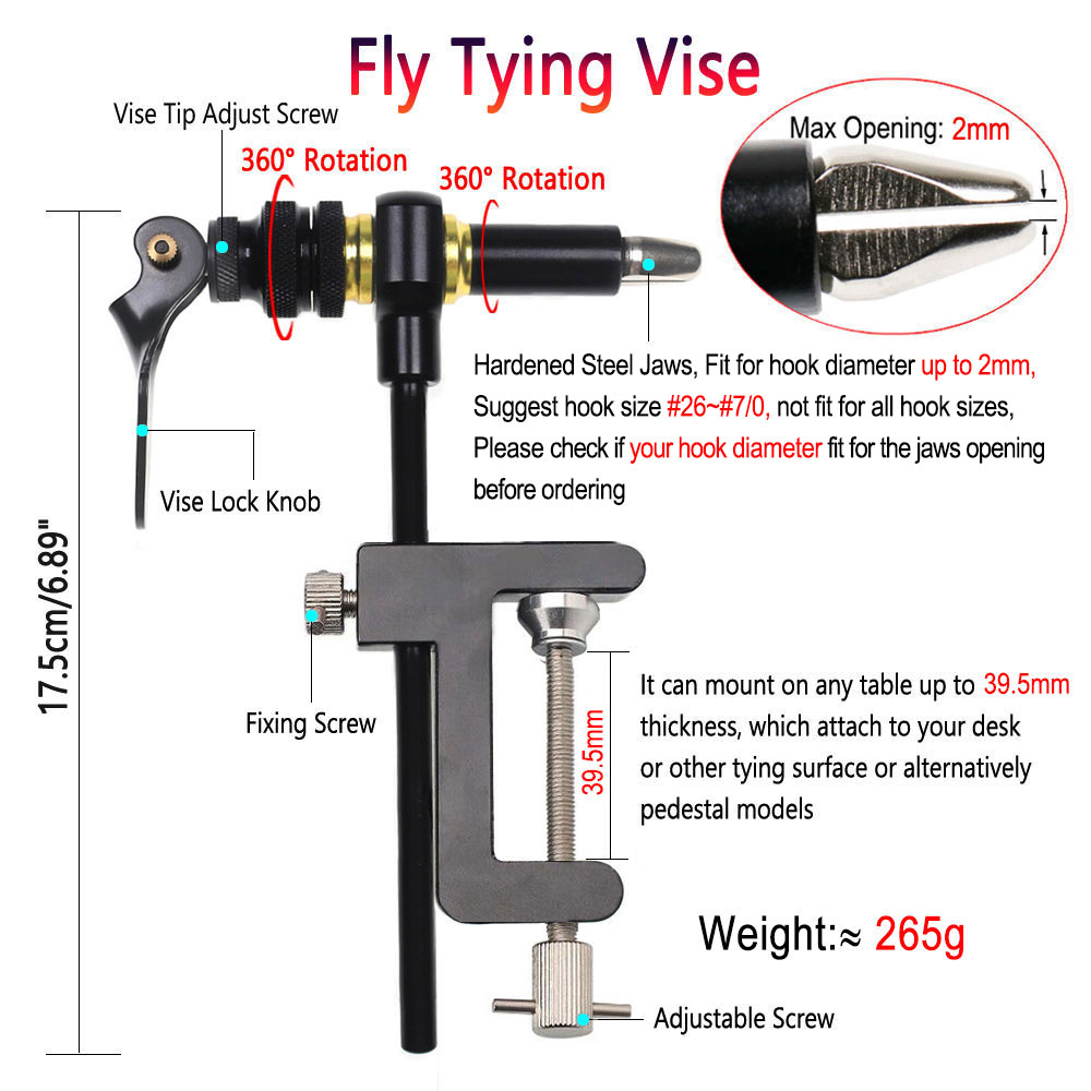 Bimoo 360 °   Morsa de Rotação - Fishing Equipment Fly avaliação e preço