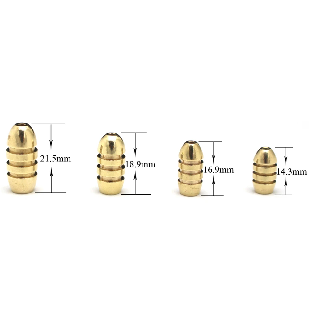 20 pçs latão cobre chumbadas d - Fishing Equipment Fly avaliação e preço