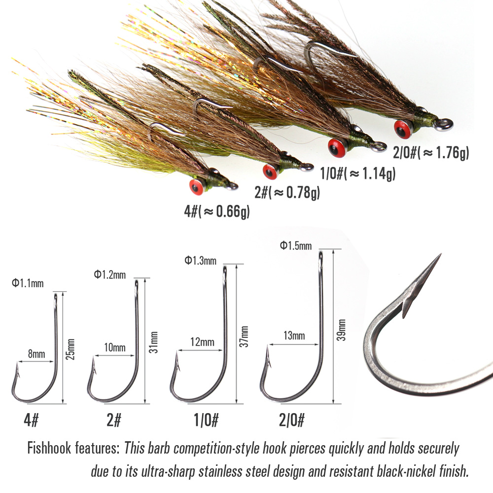Wifreo 3 pçs/6 pçs bucktail cl - Fishing Equipment Fly avaliação e preço