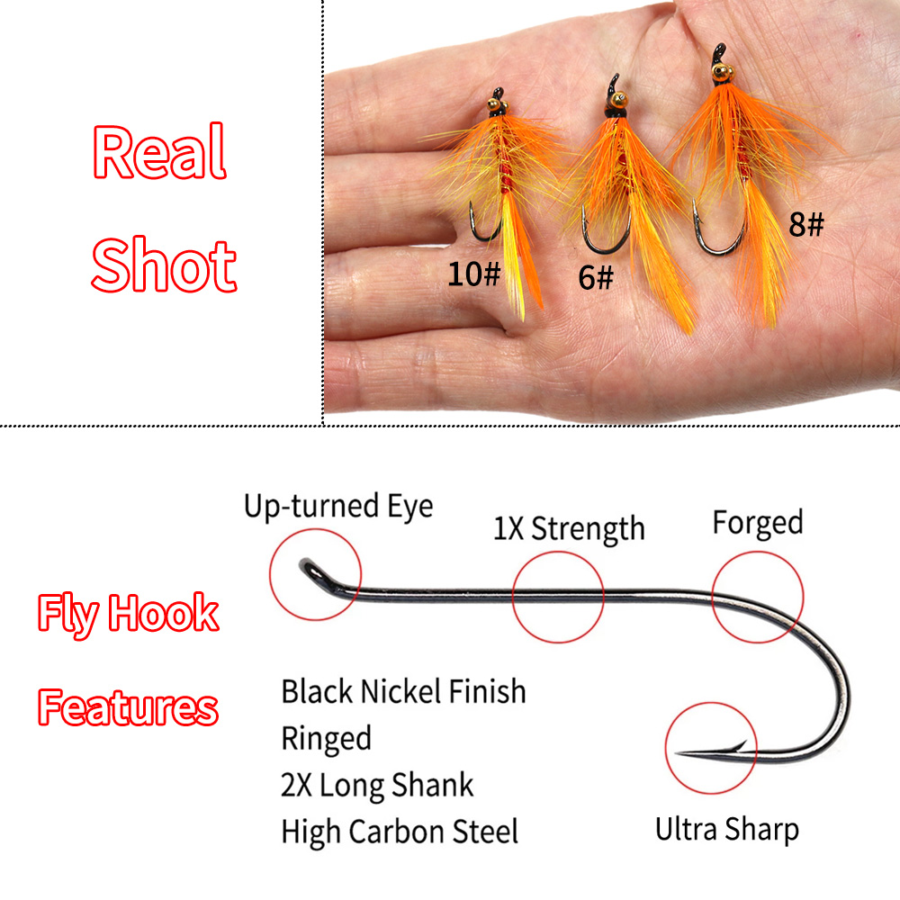 Bimoo 5 ou 6 peças # 2 # 4 # 6 - Fishing Equipment Fly avaliação e preço